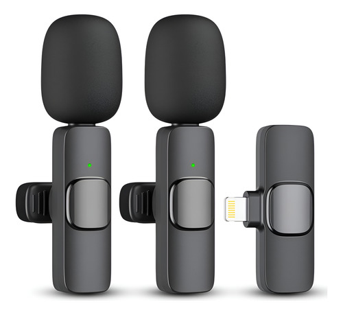 Paquete De 2 Micrófonos Inalámbricos Lavalier
