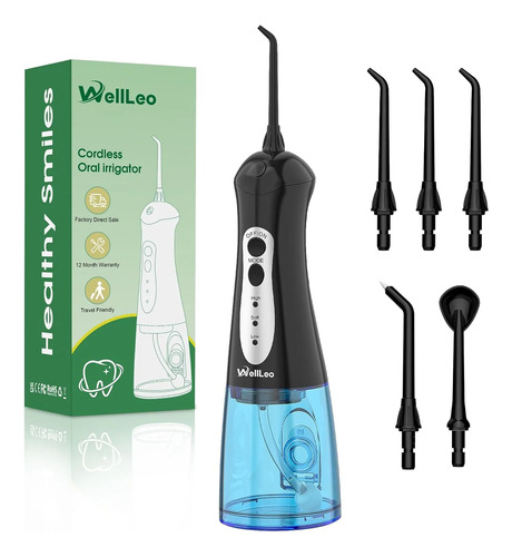 Wellleo Irrigador Oral Negro