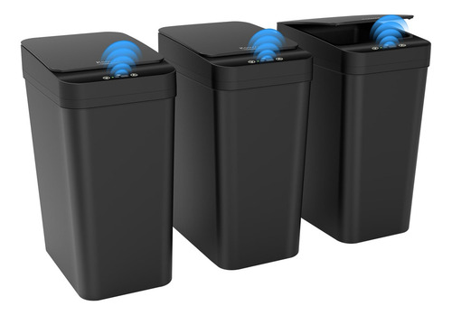 Paquete De 3 Cubos De Basura