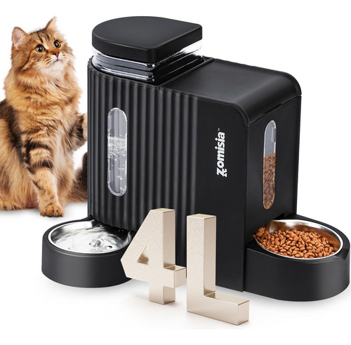 Zomisia Alimentador De Gravedad Para Gatos